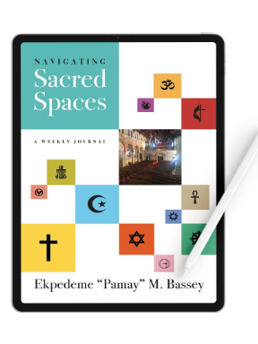 book cover for navigating sacred spaces